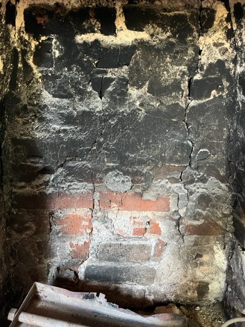 Smoke Damage to a firebox